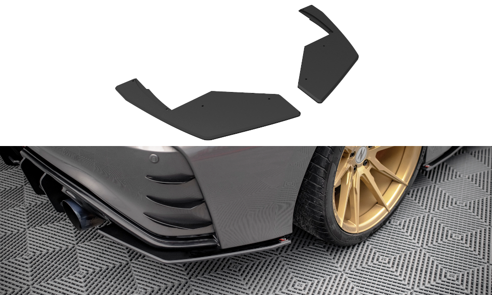 Street pro rear side splitters nissan 370z nismo facelift