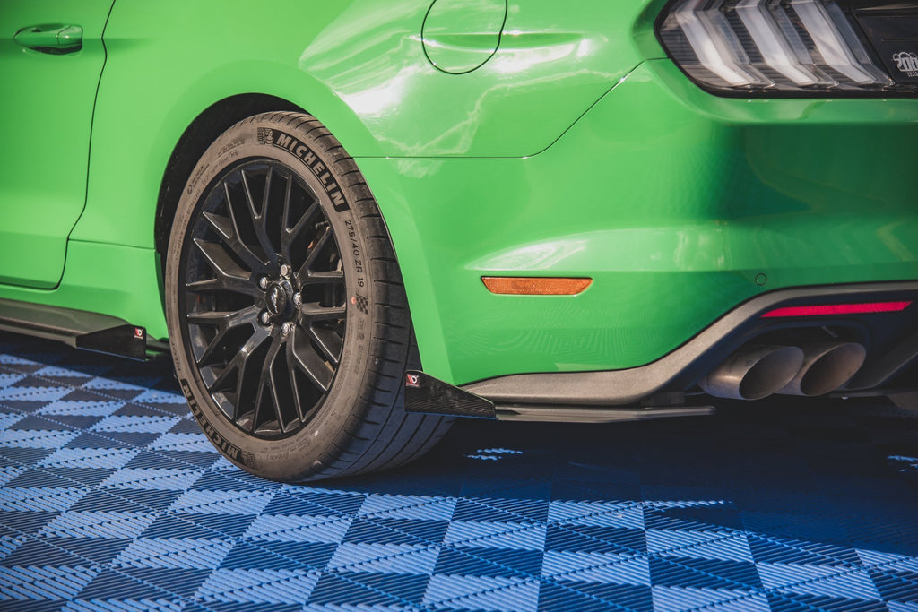 Street pro rear side splitters v.1 + flaps ford mustang gt mk6 facelift