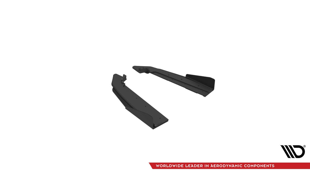 Street pro rear side splitters v.1 + flaps ford mustang gt mk6 facelift