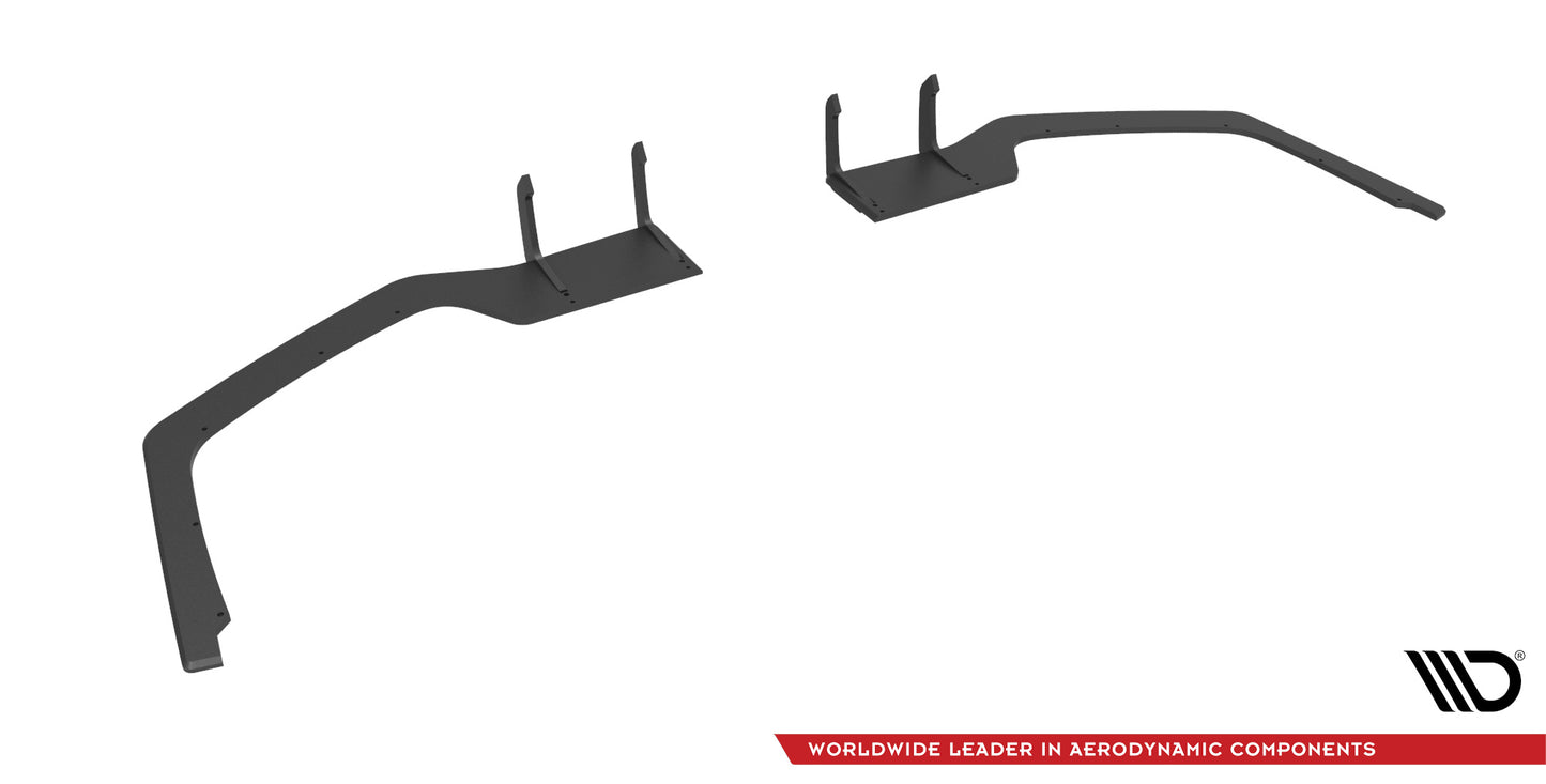 Street pro rear side splitters v.1 honda civic sport mk 10 facelift