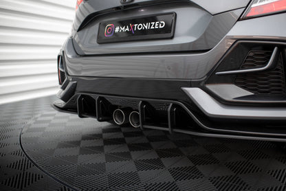 Street pro rear side splitters v.1 honda civic sport mk 10 facelift