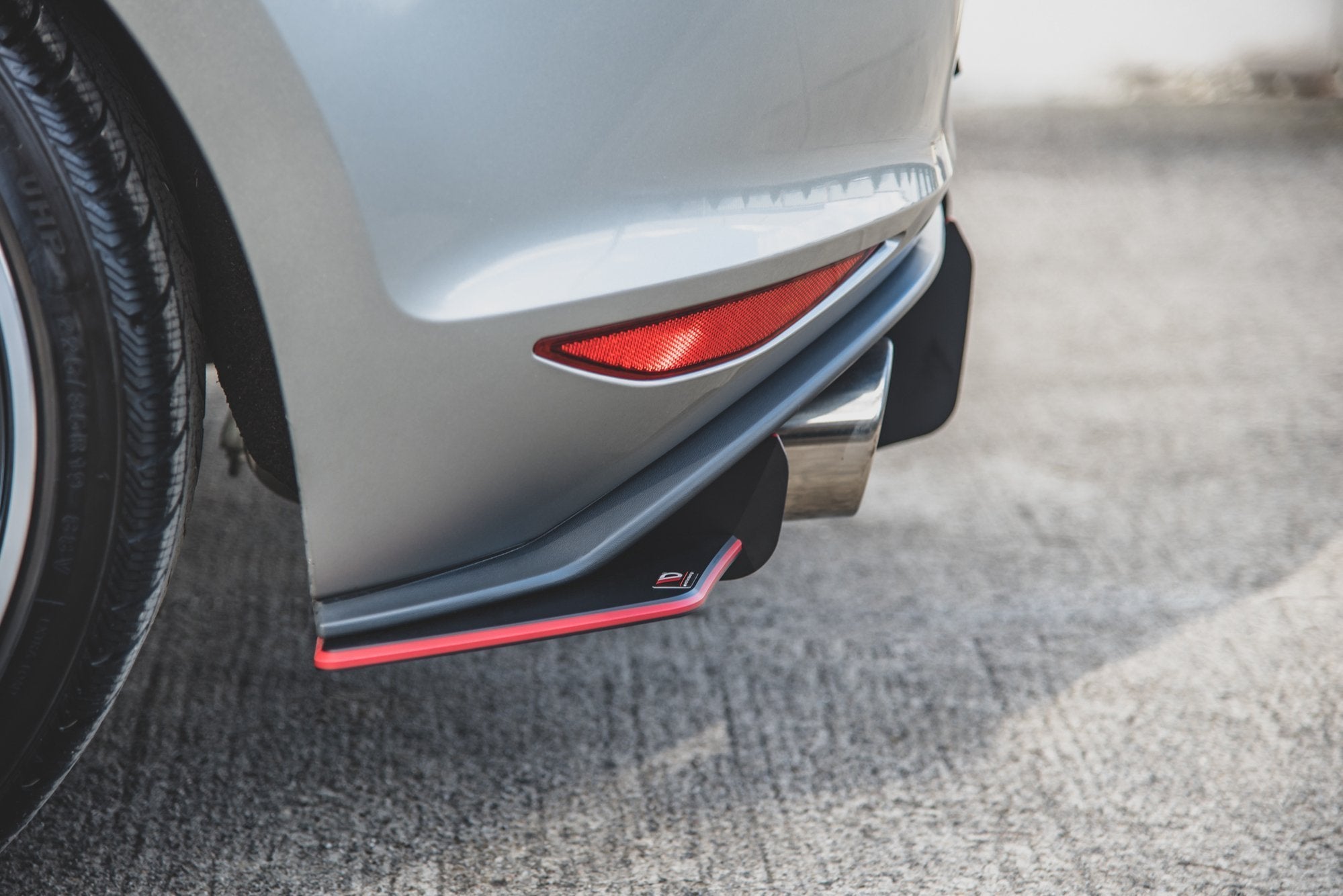 Street pro rear side splitters v.1 vw golf 7 gti