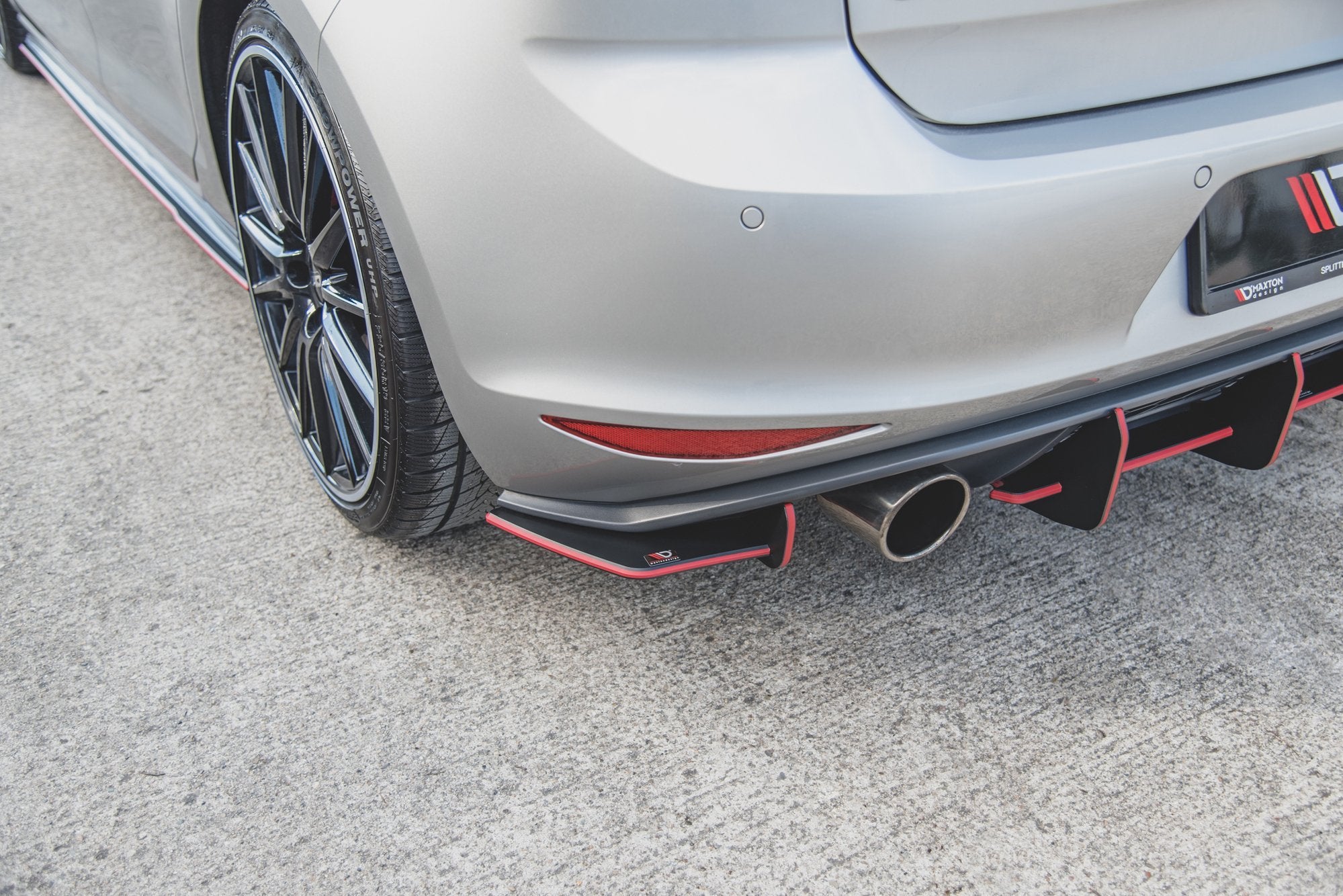Street pro rear side splitters v.1 vw golf 7 gti