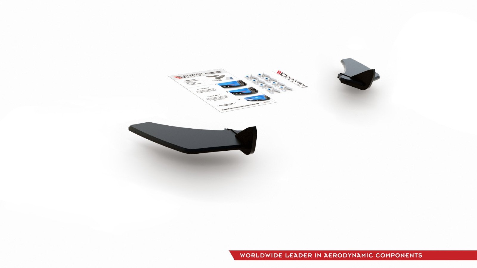 Street pro rear side splitters v.1 vw golf 7 gti