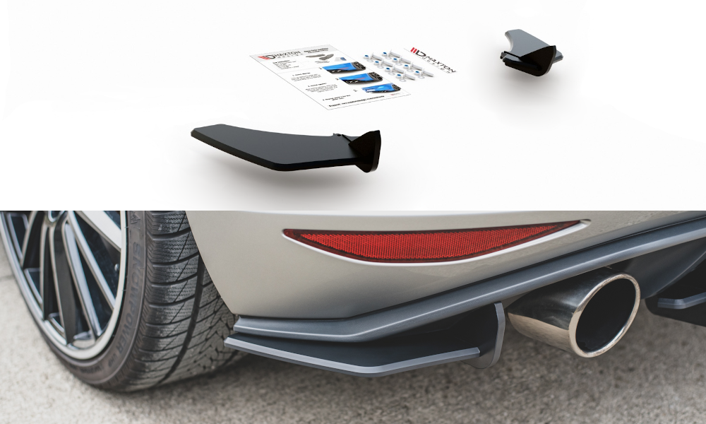 Street pro rear side splitters v.1 vw golf 7 gti