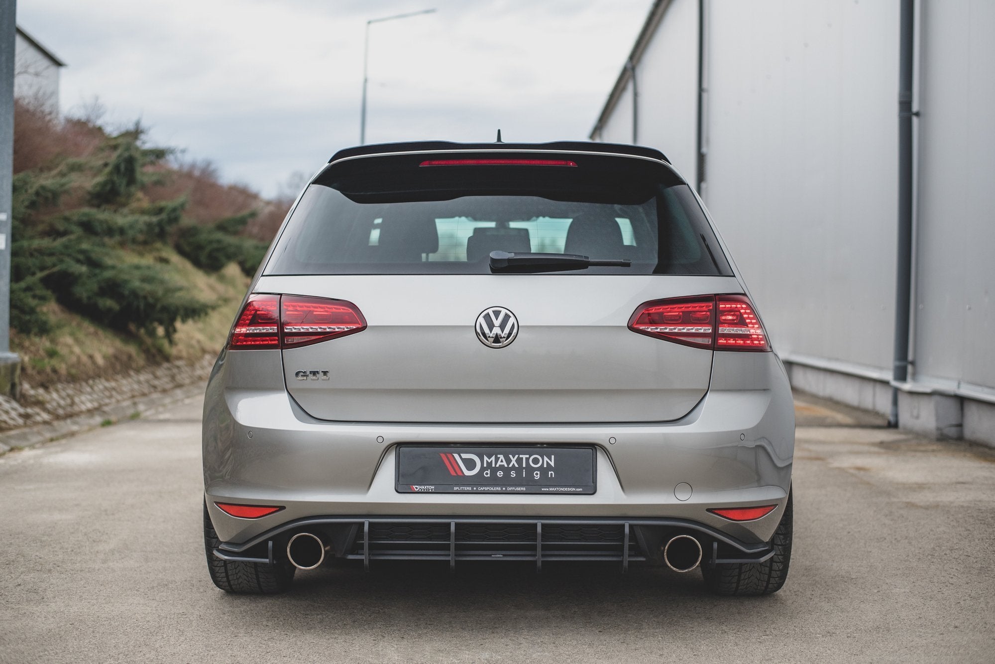 Street pro rear side splitters v.1 vw golf 7 gti