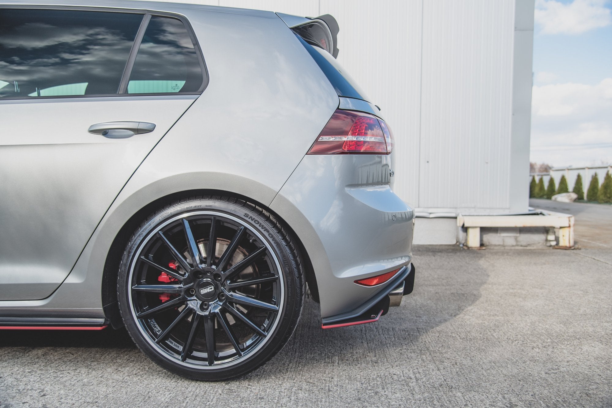 Street pro rear side splitters v.1 vw golf 7 gti