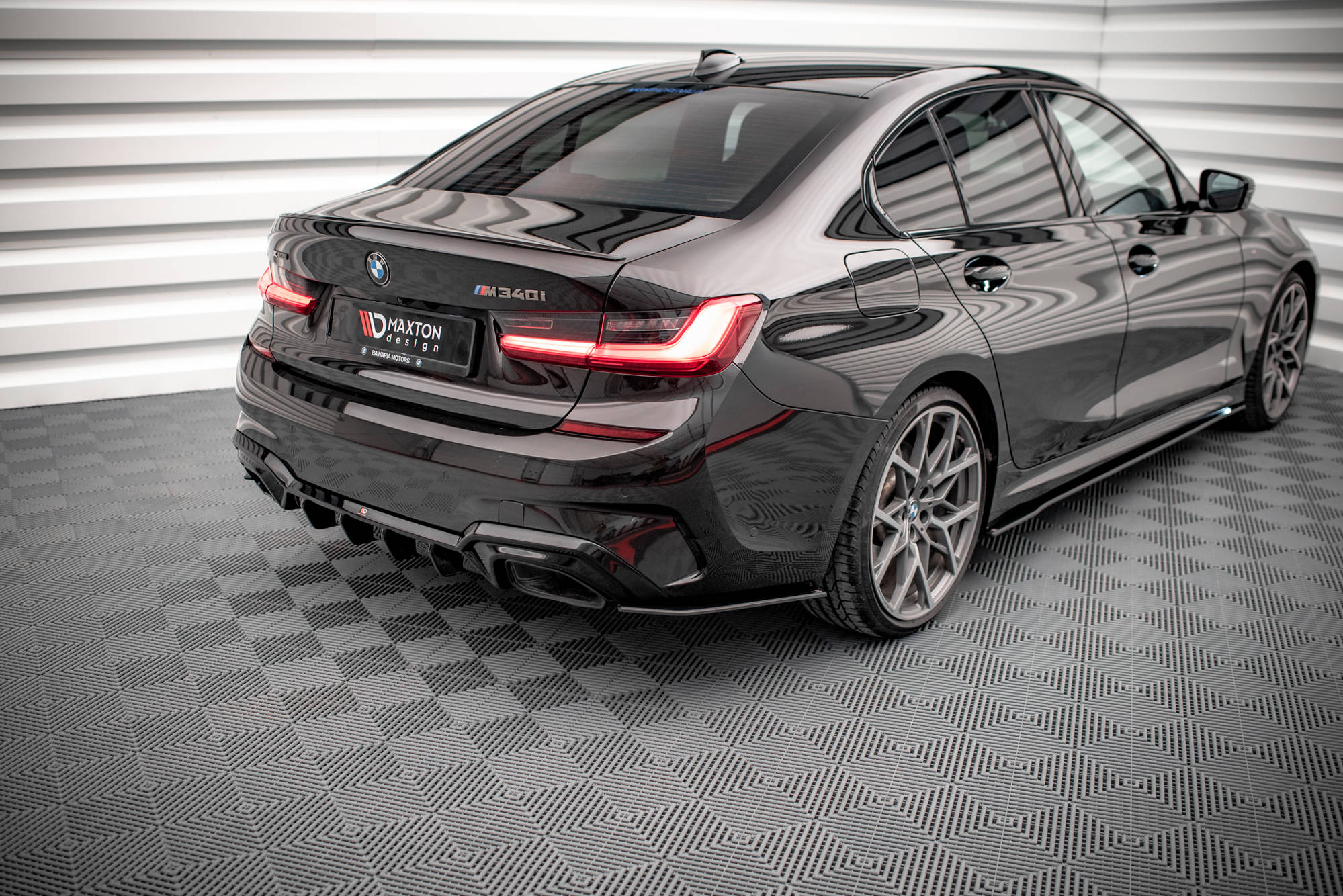 Street pro rear side splitters v.2 bmw m340i / m-pack g20 / g21