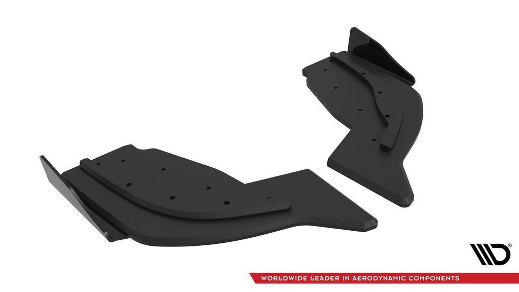 Street pro rear side splitters v.2 + flaps v.2 bmw 1 f40 m-pack / m135i