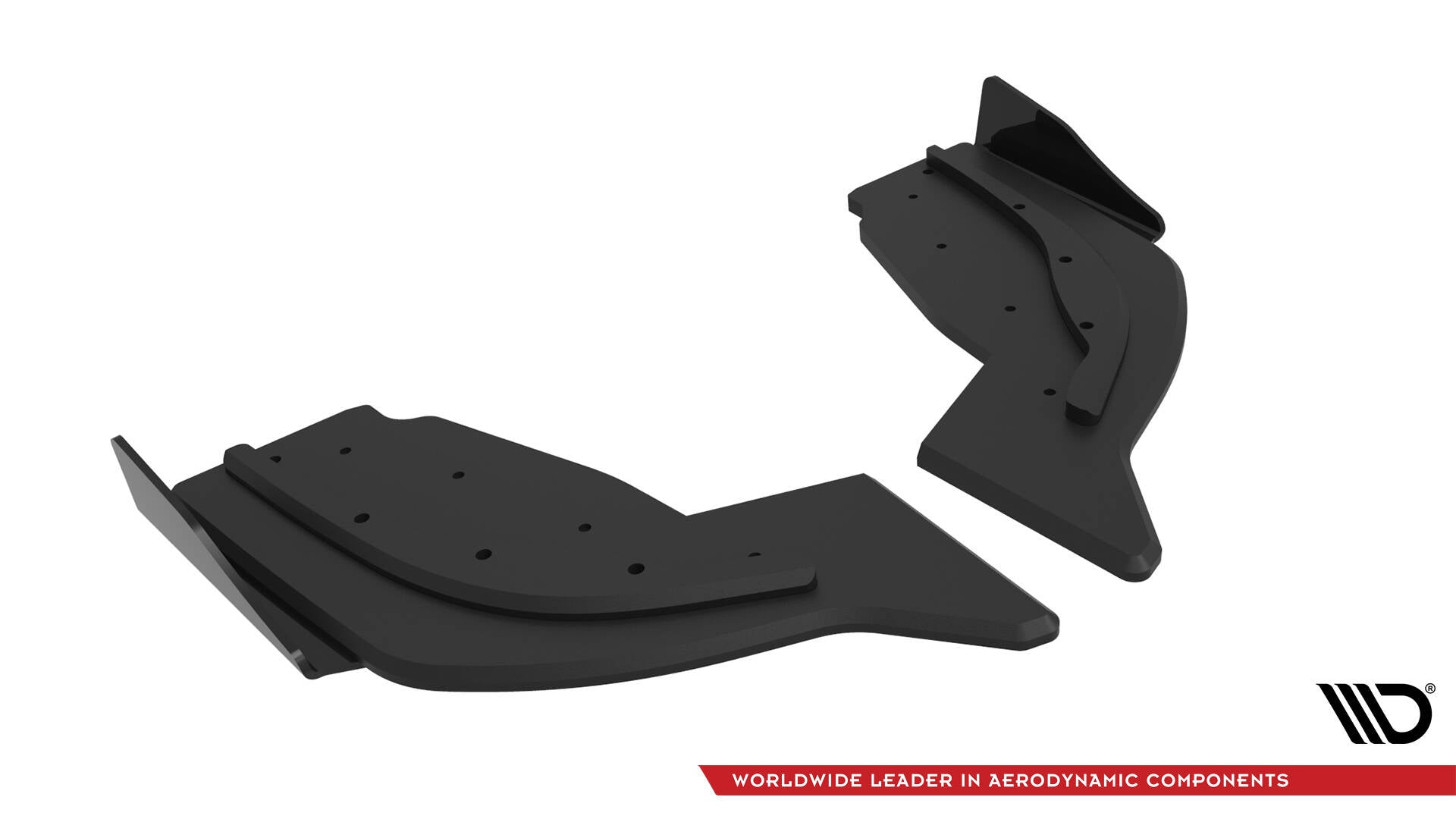 Street pro rear side splitters v.2 + flaps v.2 bmw 1 f40 m-pack / m135i