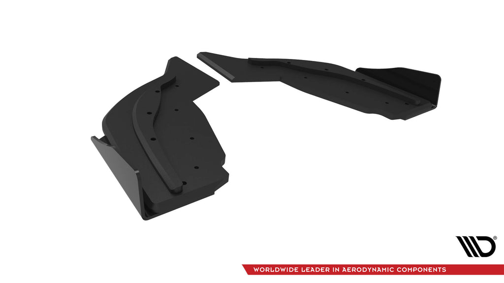 Street pro rear side splitters v.2 + flaps v.2 bmw 1 f40 m-pack / m135i
