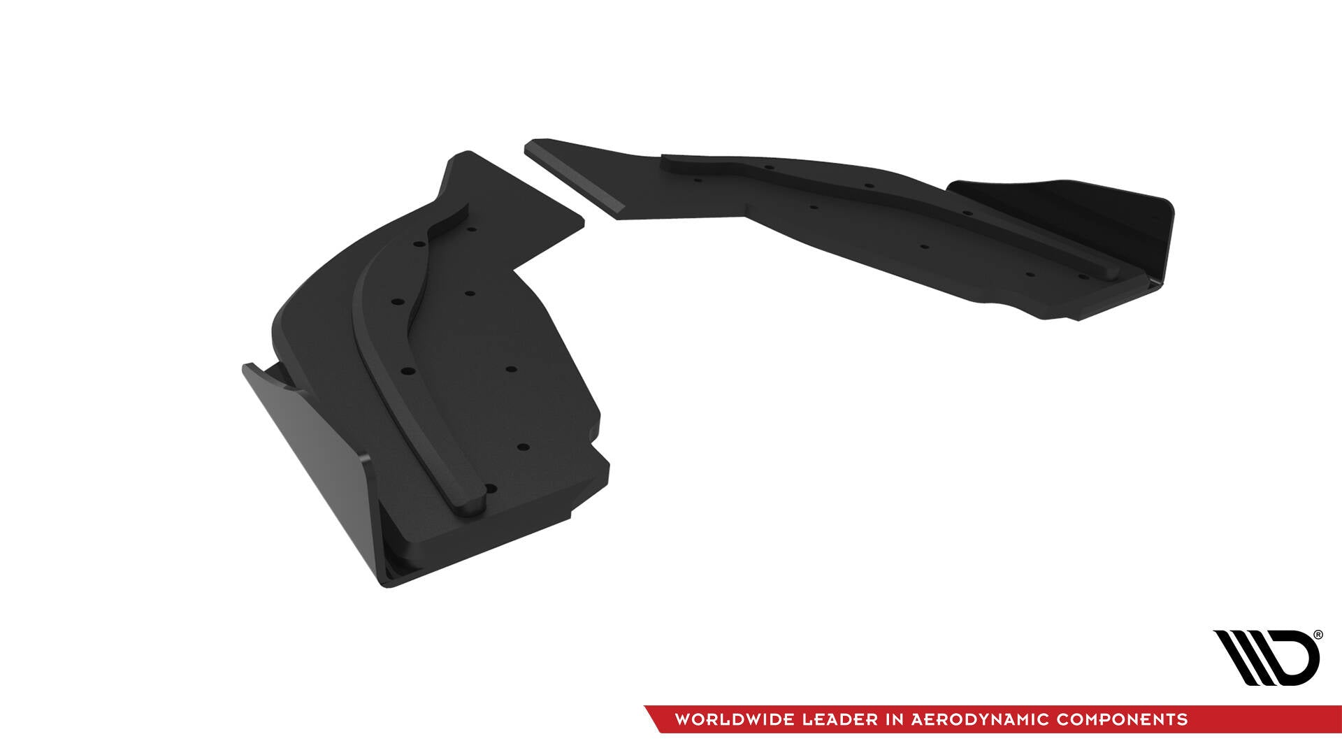 Street pro rear side splitters v.2 + flaps v.2 bmw 1 f40 m-pack / m135i