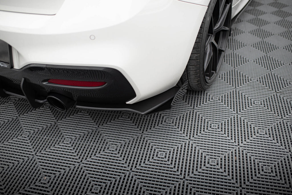 Street pro rear side splitters v.2 + flaps for bmw 1 f20 m140i