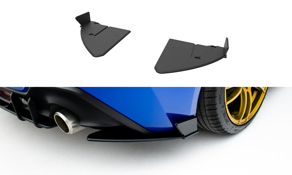 Street pro rear side splitters v.2 subaru brz mk2