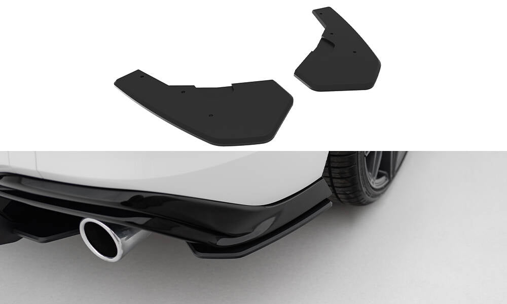 Street pro rear side splitters v.2 volkswagen golf gti mk8