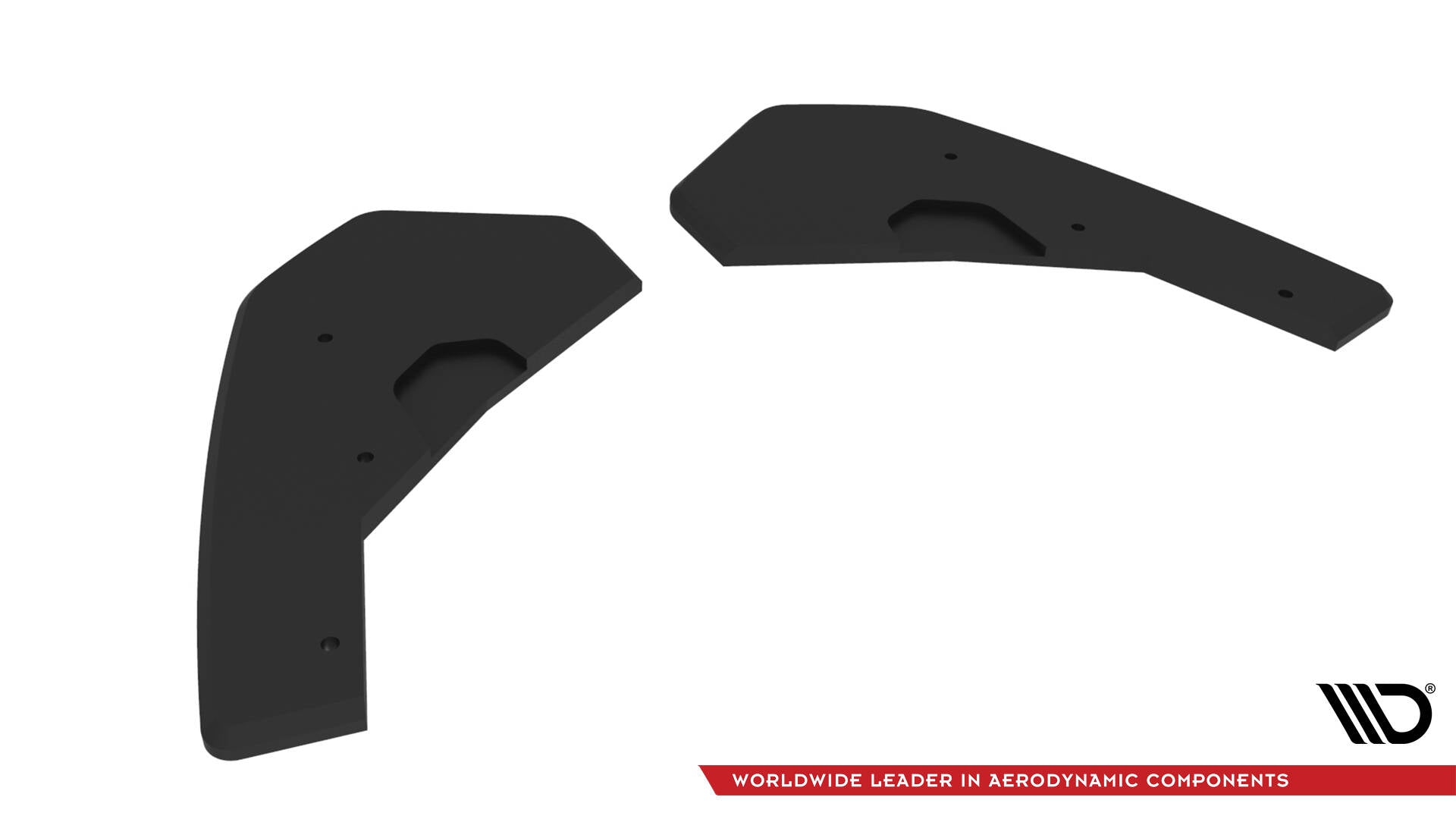 Street pro rear side splitters v.2 volkswagen golf gti mk8