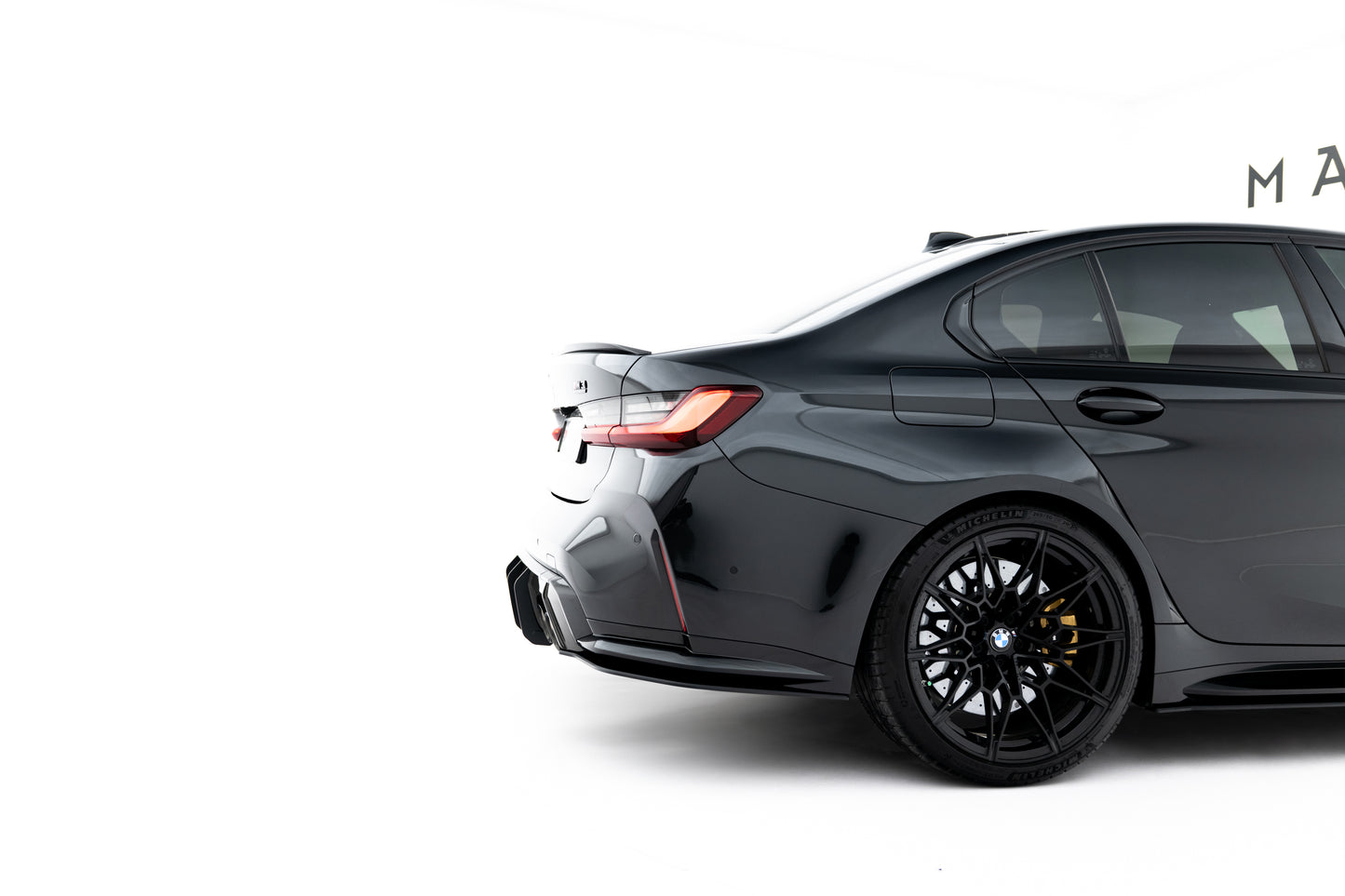 Street pro rear side splitters v.3 bmw m3 sedan / touring g80 / g81