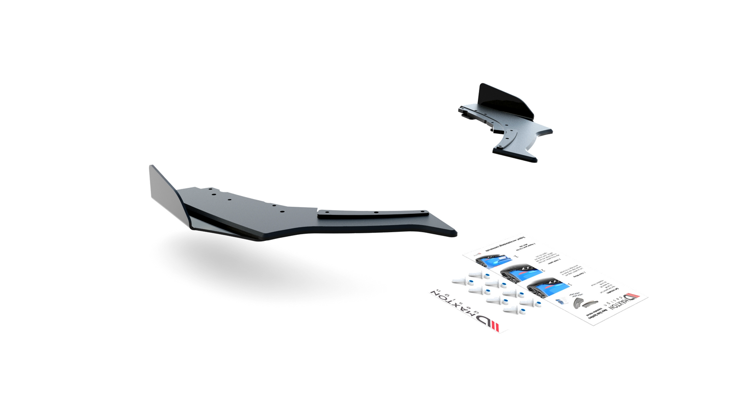 Street pro rear side splitters v.3 + flaps for bmw 1 f20 m140i