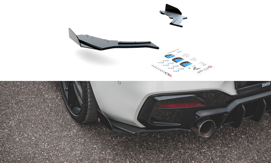 Street Pro Reary Side Splitters v.3 + Flaps for BMW 1 F20 m140i