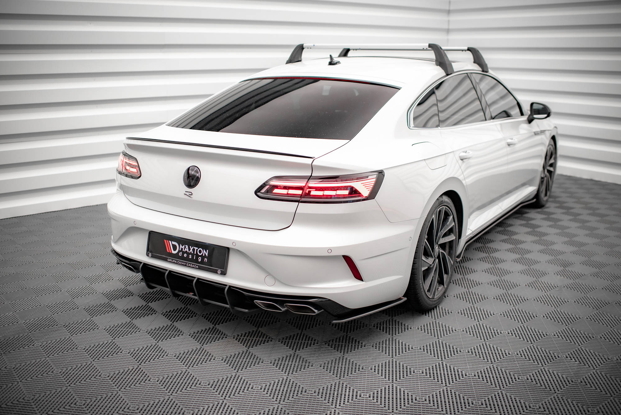 Street pro rear side splitters volkswagen arteon r
