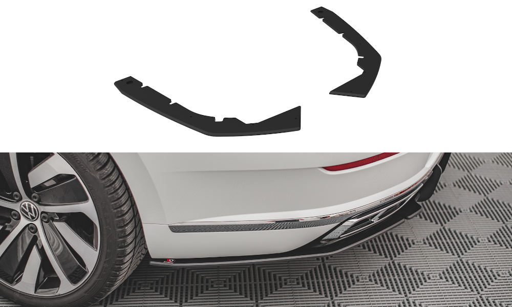Street pro rear side splitters volkswagen arteon r-line facelift