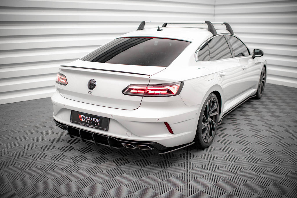 Street pro rear side splitters volkswagen arteon r sedan / shooting brake mk1 faceift