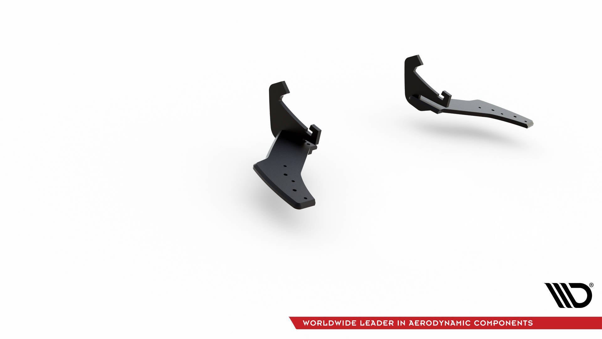 Street pro rear side splitters volkswagen golf r mk7 facelift