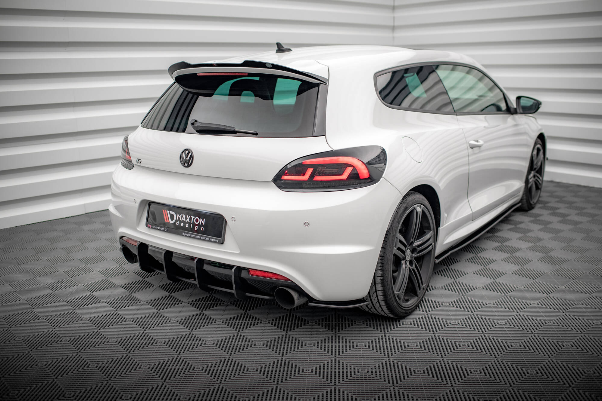 Street pro rear side splitters volkswagen scirocco r mk3