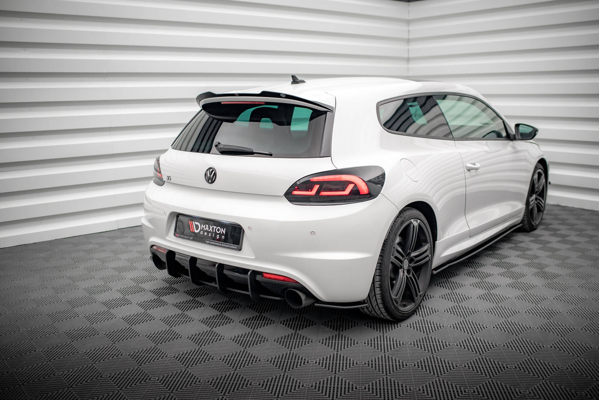 Street pro rear side splitters volkswagen scirocco r mk3