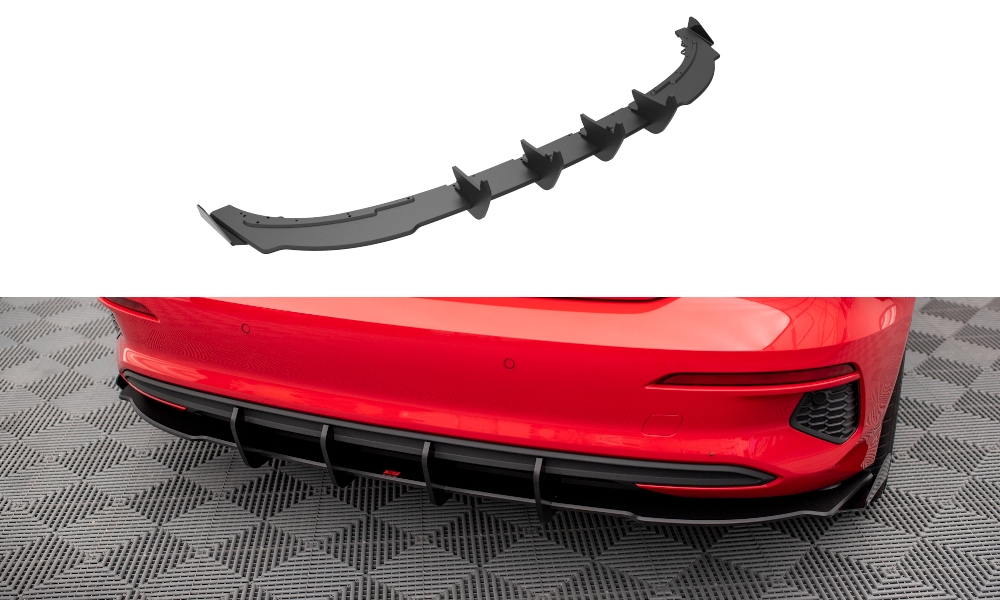 Street pro rear valance + flaps audi a3 sportback 8y