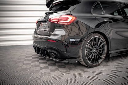 Street pro rear valance + flaps mercedes a35 amg hatchback aero pack w177