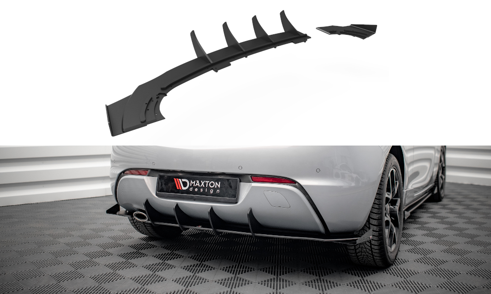 Street pro rear valance + flaps opel astra gtc opc-line j