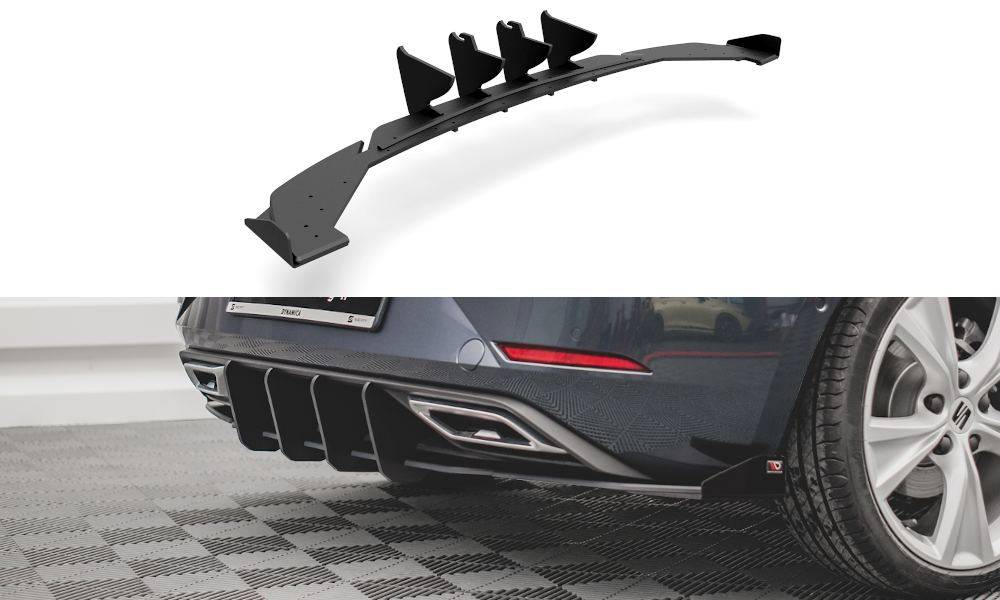 Street pro rear valance + flaps seat leon fr hatchback mk4
