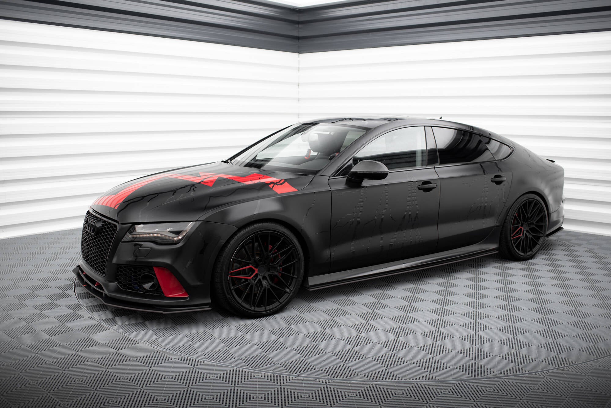 Street Pro -sivuhelmat diffuusorit Audi A7 RS7 -look C7:lle