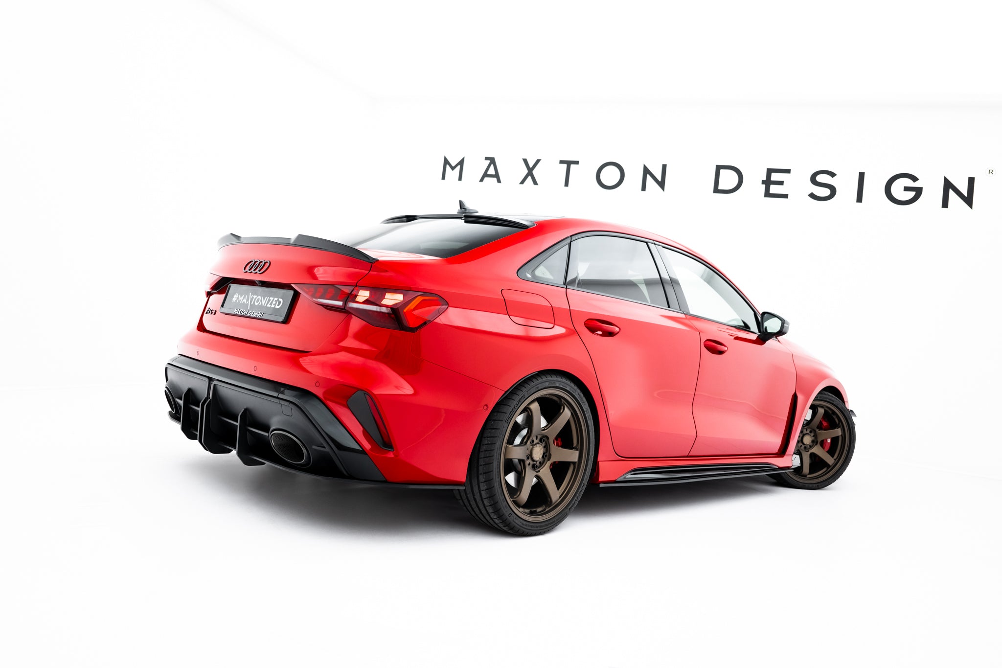 Street pro side skirts diffusers audi rs3 sedan 8y facelift