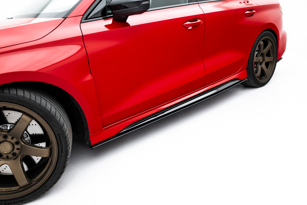 Street pro side skirts diffusers audi rs3 sedan 8y facelift