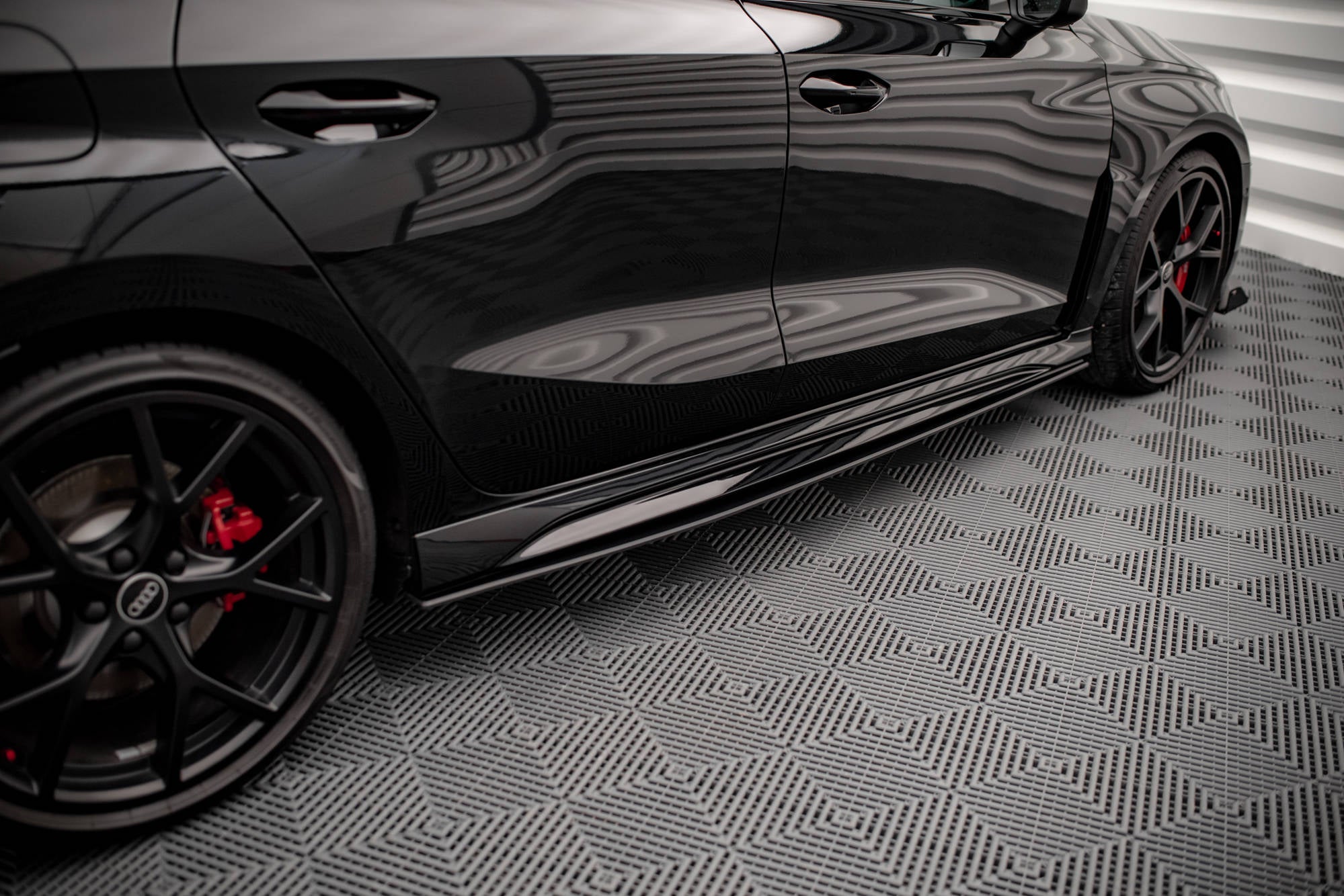 Street pro sideskjørt diffusere audi rs3 sportback 8y
