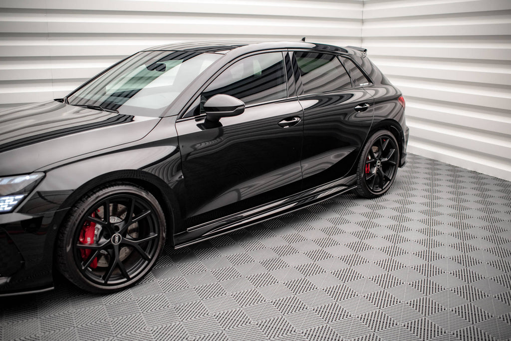 Street pro sideskjørt diffusere audi rs3 sportback 8y