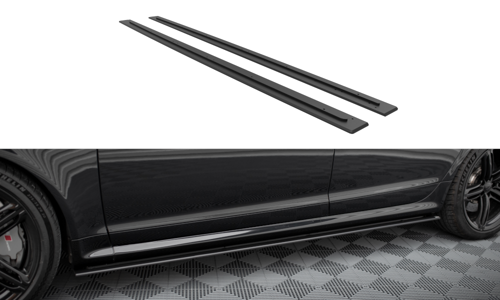 Street pro side skirts diffusers audi rs6 avant c6