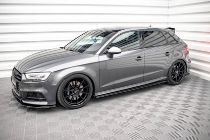 Street Pro Side nederdele diffusorer Audi S3 / A3 S-Line Sportback 8v Facelift