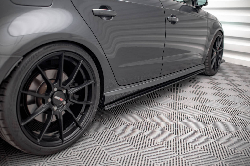 Street pro side skirts diffusers audi s3 / a3 s-line sportback 8v facelift
