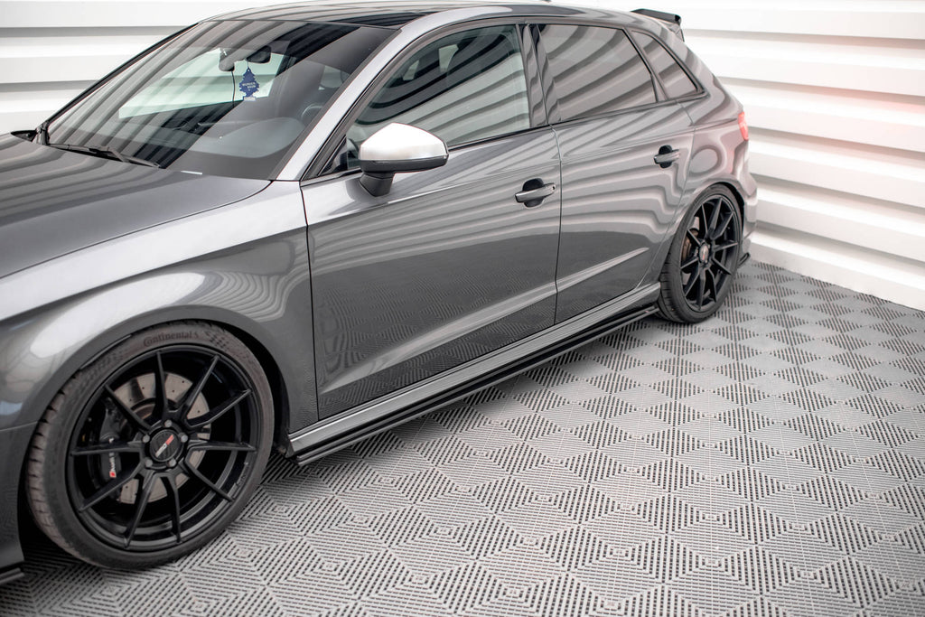 Street pro side skirts diffusers audi s3 / a3 s-line sportback 8v facelift