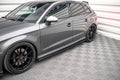 Street pro side skirts diffusers audi s3 / a3 s-line sportback 8v facelift