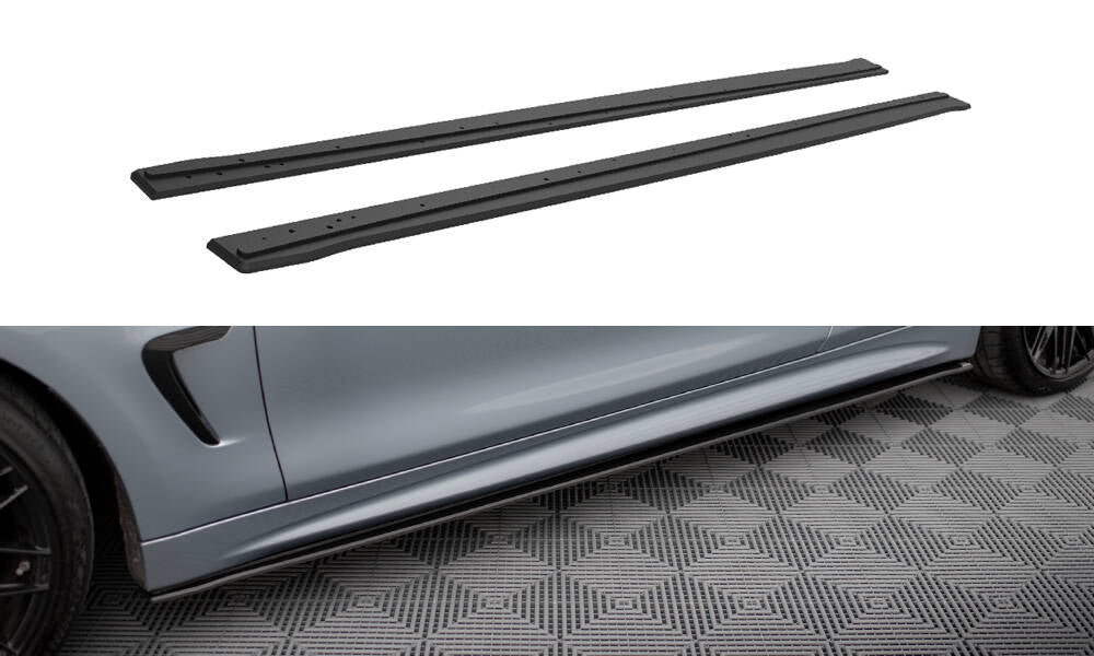 Street Pro Side Skirts Diffusers BMW 4 Coupe / Gran Coupe / Cabrio M-Pack F32 / F36 / F33