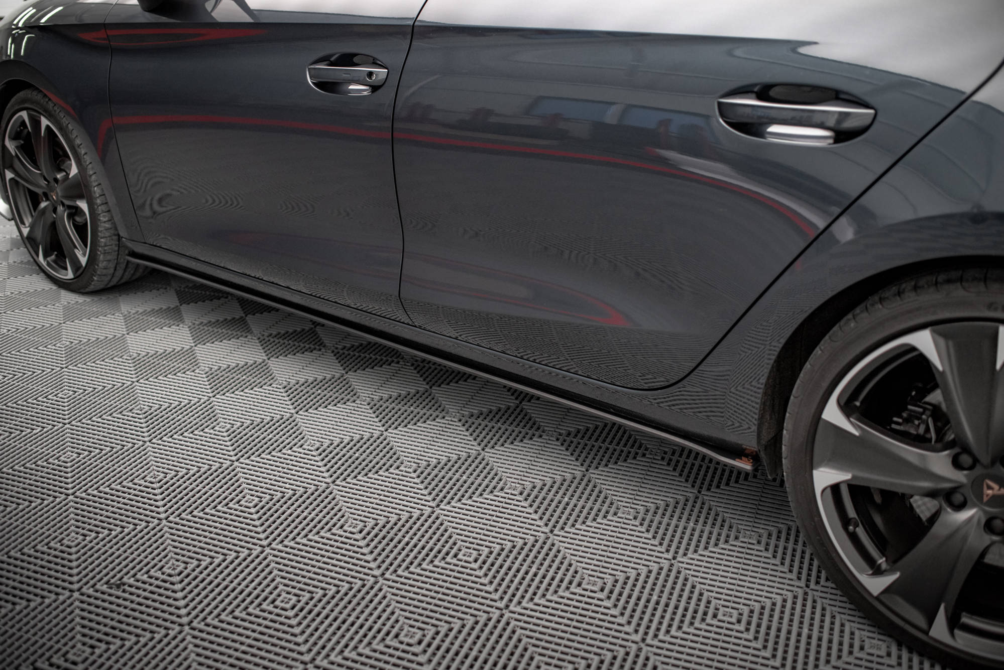 Street pro sideskjørt diffusere cupra leon st / hatchback mk1 / mk1 ansiktsløftning