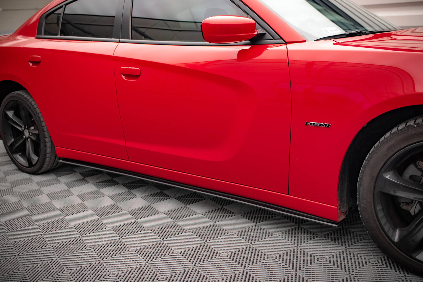 Street pro side skirts diffusers dodge charger rt mk7 facelift