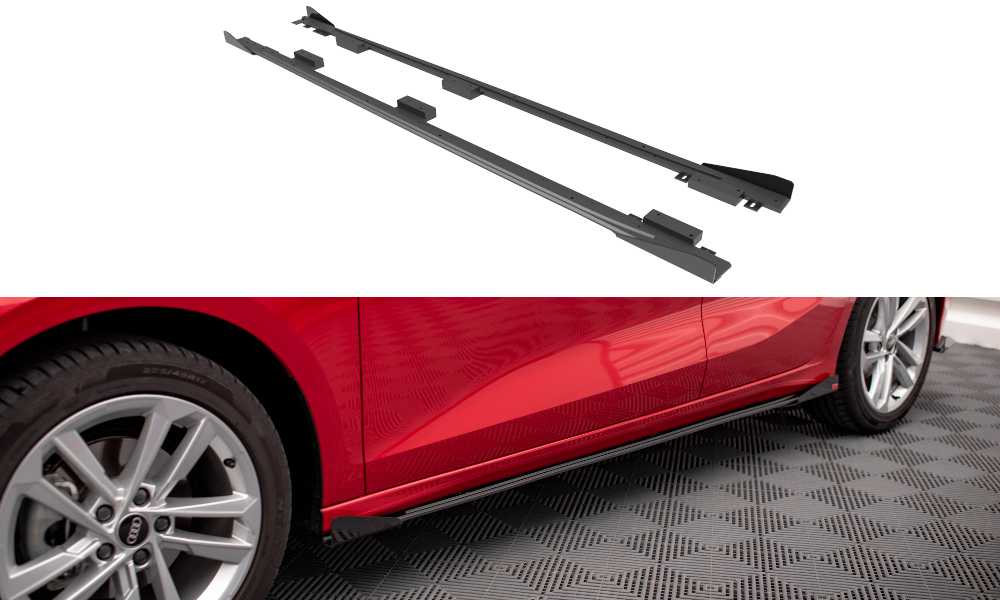 Street Pro Side -hameet Diffusers + Flaps Audi A3 8Y