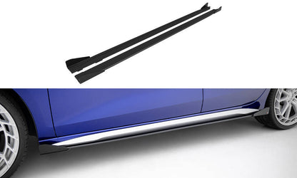 Street Pro Side Skirts Diffusers + Flaps Audi A3 S-Line sedan / S3 Since 8y Facelift