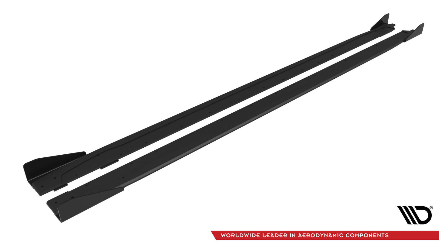 Street Pro Side Skirts Diffusers + Flaps Audi A3 S-Line sedan / S3 Since 8y Facelift