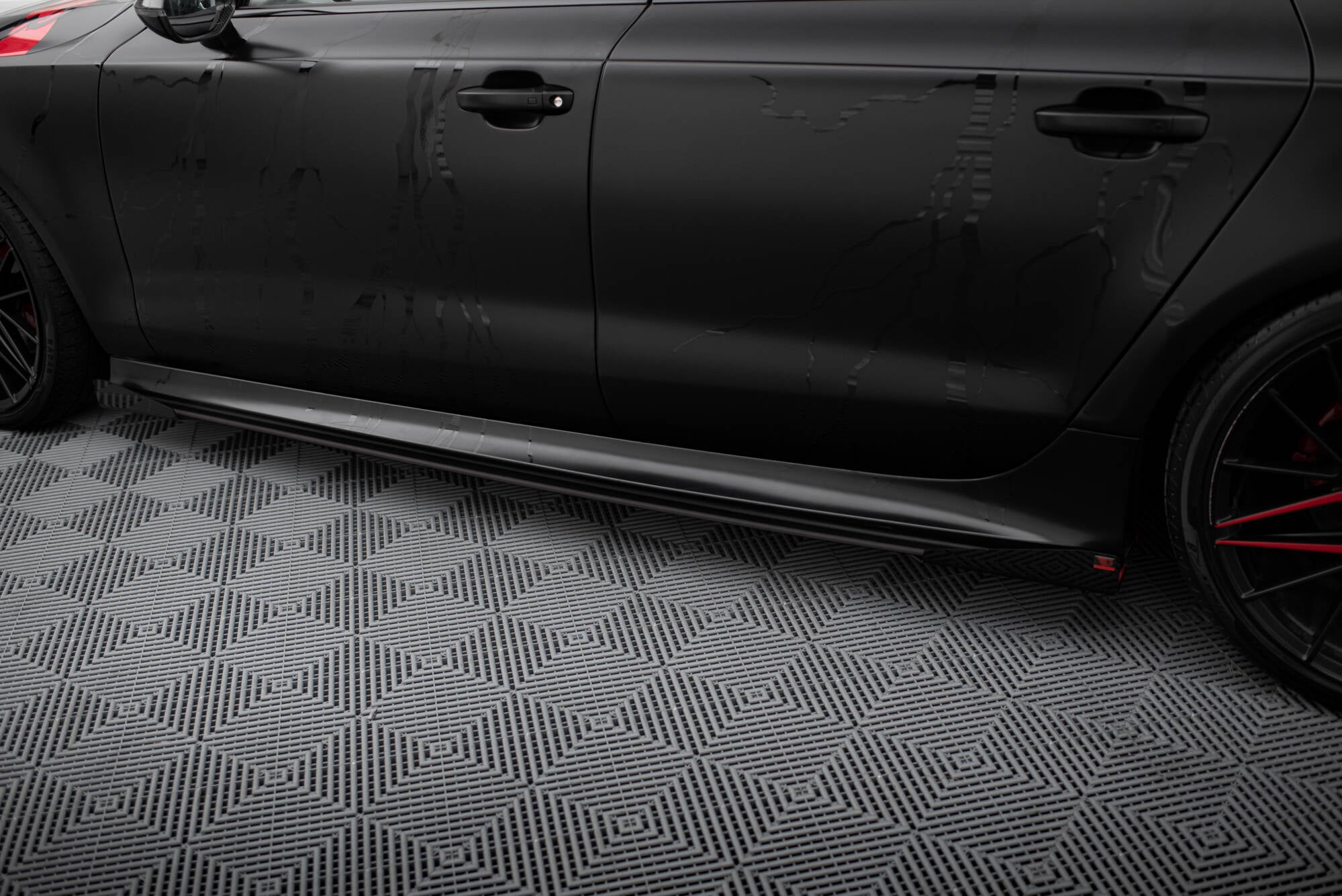Street pro side skirts diffusers + flaps audi a7 rs7 look c7